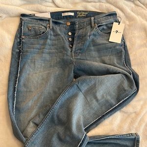 7 for all mankind NWT size 31 high waist josefina skinny boyfriend jeans
